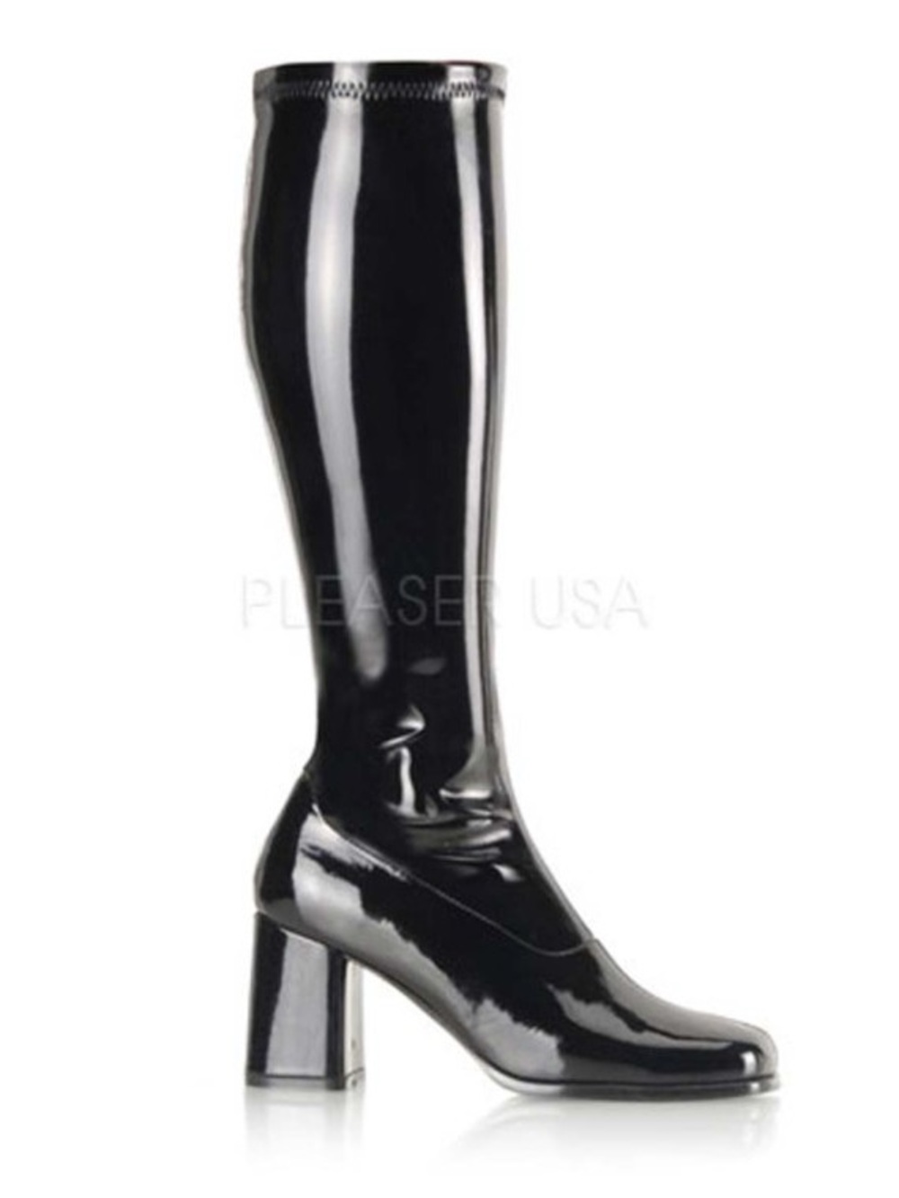 Fantasma Women’s GoGo Sexy boot w/ block heel stretch patent 12M in box